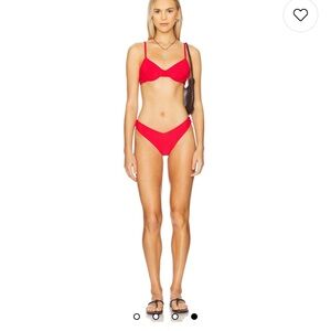 Red Bikini beach riot bottoms small